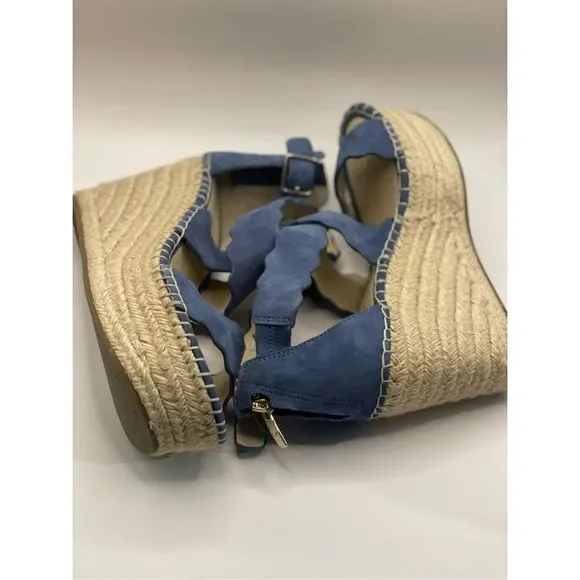 Marc Fisher Calita Platform Wedge blue size 6 M - Picture 2 of 7